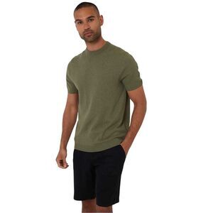 Threadbare Mens Crew Neck Regular T-Shirt / Sage